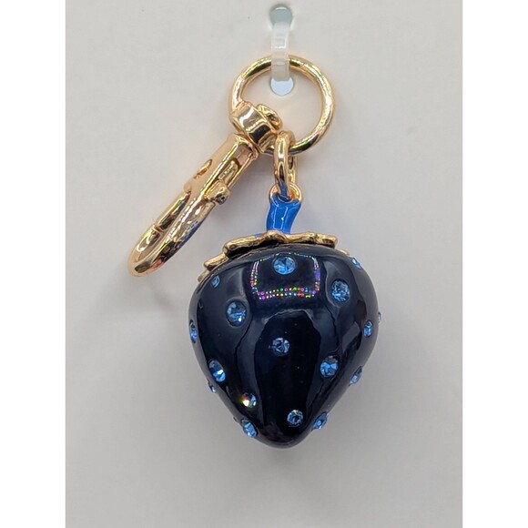 Kate Spade New York x Target - Blue Strawberry Bag Charm Keychain - NWT - Picture 3 of 3